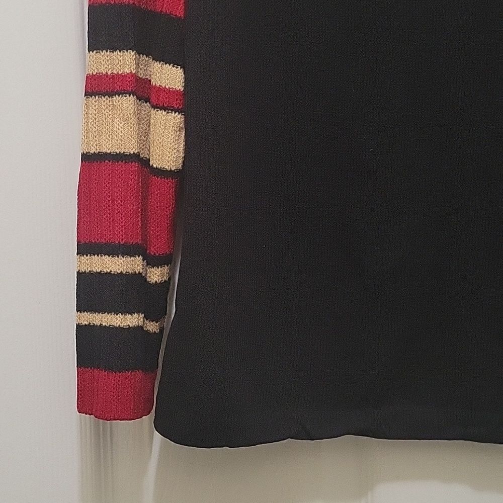 St John Sport Knit Mock Neck Sweater Marie Gray (SZ P) - Picture 4 of 12
